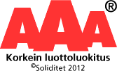 AAA Korkein luttoluokitus 2012